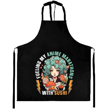 Discover Anime Sushi Lover Nigiri Sashimi Food Manga Otaku Aprons