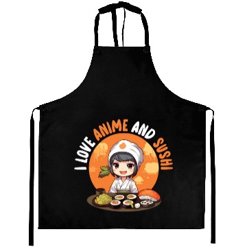Discover Anime Sushi Lover Nigiri Sashimi Food Manga Otaku Aprons