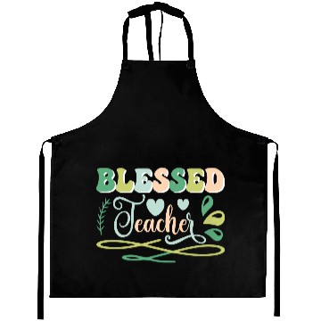 Discover Blessed Teacher Back to School Design Aprons