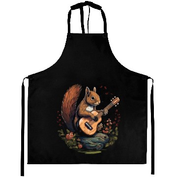 Discover Squirrel playing a guitar Aprons