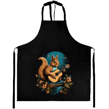 Discover Squirrel playing a guitar Aprons