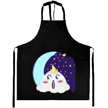 Discover Bl Moon With Surprised Little Cloud Aprons