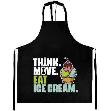 Discover Funny Board Game Enthusiast For Ice Cream Lover Aprons