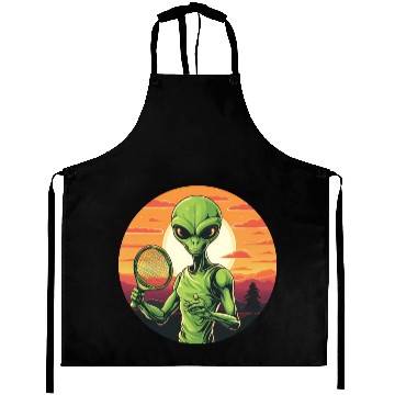 Discover Alien playing Tennis/Badminton at Sunset Aprons