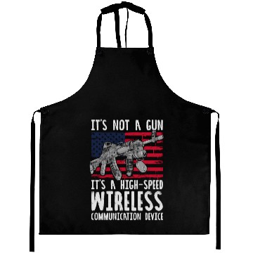 Discover It's Not A Gun It's A Wireless Communication Devic Aprons