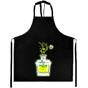 Discover Flask With Green Magic Potion Halloween Aprons