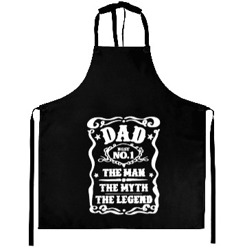 Discover Dad Number One Aprons