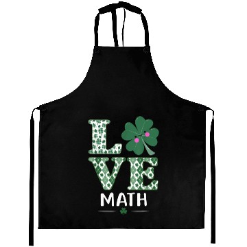 Discover Love Shamrock Math Teacher St Patricks Day Aprons