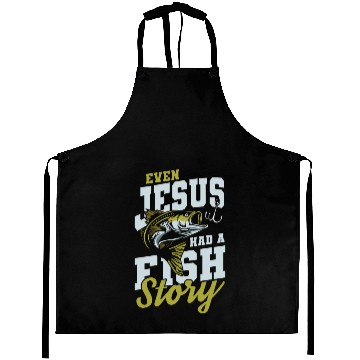 Discover Jesus had fish story Aprons