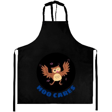 Discover Hoo Cares Owl Pun Aprons