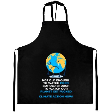 Discover Save Our Planet Climate Action Now Aprons