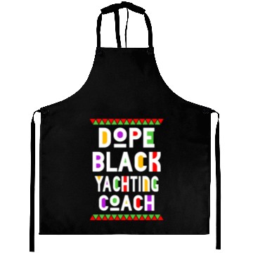 Discover Dope Black Yachting Coach Aprons
