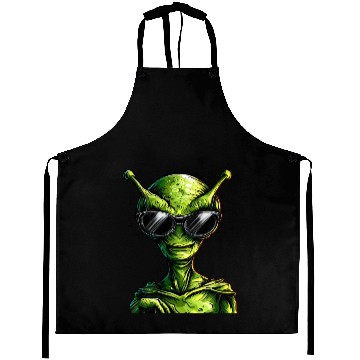 Discover Cool Green Alien - Extraterrestrial with Aprons