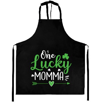 Discover One Lucky Momma St Patric Day Aprons