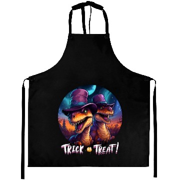 Discover Halloween Dinosaur Velociraptor Trick or Treat Aprons