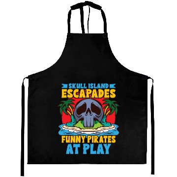 Discover Funny Horror Pirate Pirate Ship Pirate Captain Aprons
