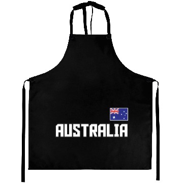 Discover Australia Flag Australian Pride Athletic Style Aprons