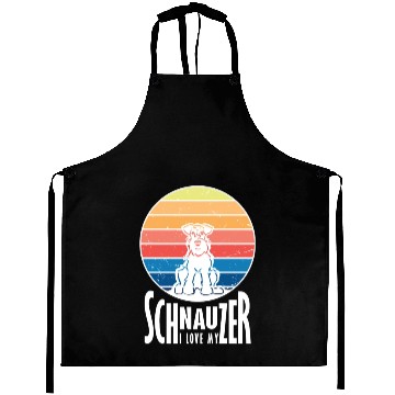 Discover Schnauzer Love Aprons