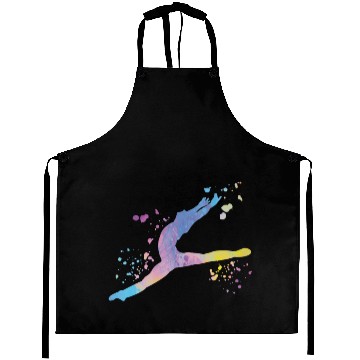 Discover Ballet Dancer Colorsplash Man Ballerino Aprons