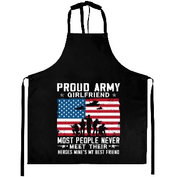 Discover Proud US Army Girlfriend Aprons