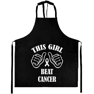 Discover This Girl Beat Cancer Aprons