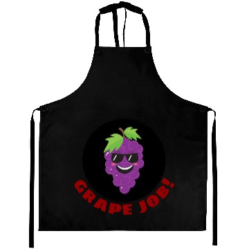 Discover Grape Job Grape Pun Aprons