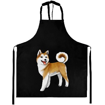 Discover Akita Light Faced Tan Aprons