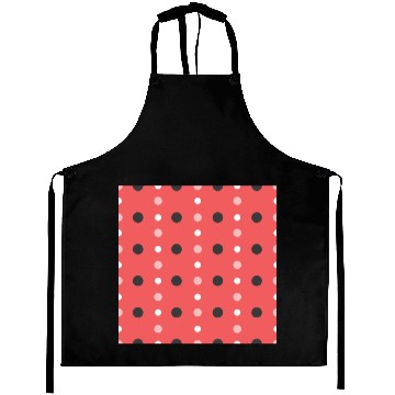 Discover pink polka dots pattern design Aprons