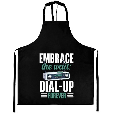 Discover Dial Up Internet Connection 90's Computer Jokes Aprons
