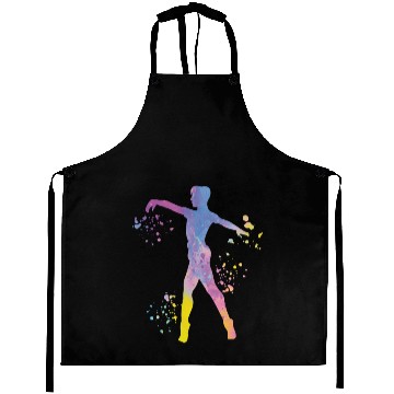 Discover Ballet Dancer Colorsplash Man Ballerino Aprons
