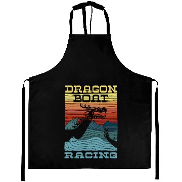 Discover Dragon Boat Racing Retro Look Aprons