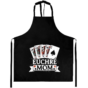 Discover Euchre Mom Mother Card Game Aprons