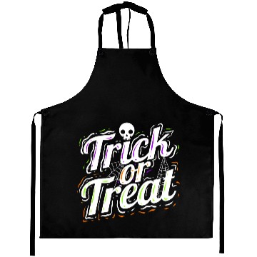 Discover Trick Or Treat Spiderweb Halloween Aprons