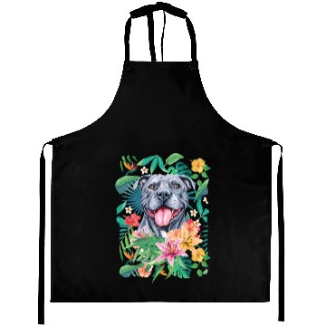 Discover Tropical Gray Pit Bull Pitbull Aprons