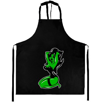 Discover Sexy Vampire Devil Woman Lowbrow Pinup Burlesque Aprons