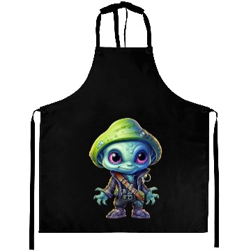 Discover Alien Extraterrestrial Pirate Aprons
