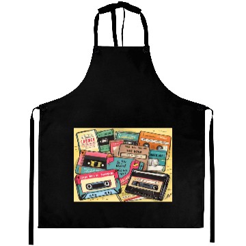 Discover old cassette tapes 90s Aprons