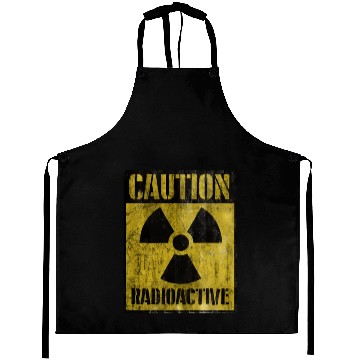 Discover Grunge Caution Radioactive Post Apocalypse Zombie Aprons