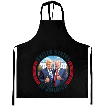Discover President USA Donald Trump Joe Biden Aprons