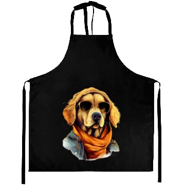 Discover Golden Retriever in the Streets | Dog Lovers Aprons