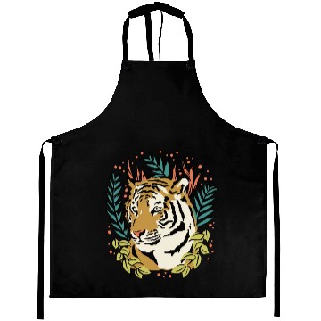 Discover Flower Tiger Aprons