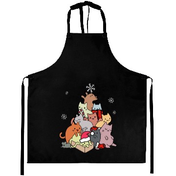 Discover Winter Cat Mountain Or Tree Aprons