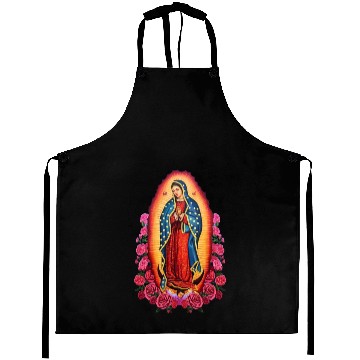 Discover Virgin Mary Lady of Guadalupe Virgen De Guadalupe Aprons