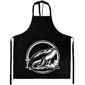 Discover Whale Ocean Marine Aprons