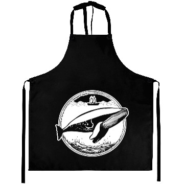 Discover Whale Ocean Marine Aprons