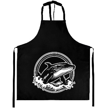 Discover Whale Ocean Marine Aprons
