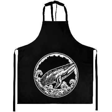 Discover Whale Ocean Marine Aprons