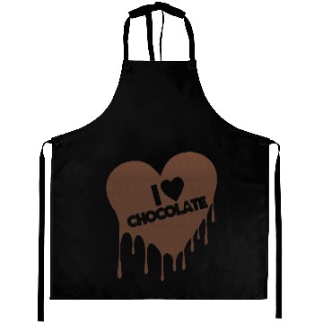 Discover I Love Chocolate Candy Heart Lover Aprons
