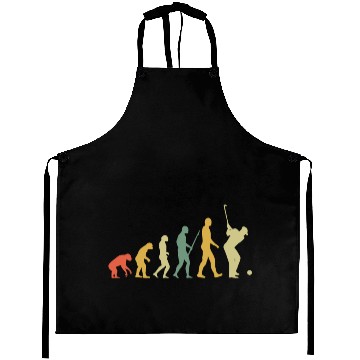 Discover Golf Player Evolution Golf Club Golfer Golf Retro Aprons
