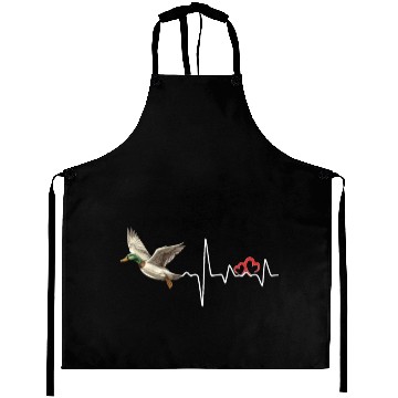 Discover Duck Hunting Love Heartbeat Duck Hunter Aprons